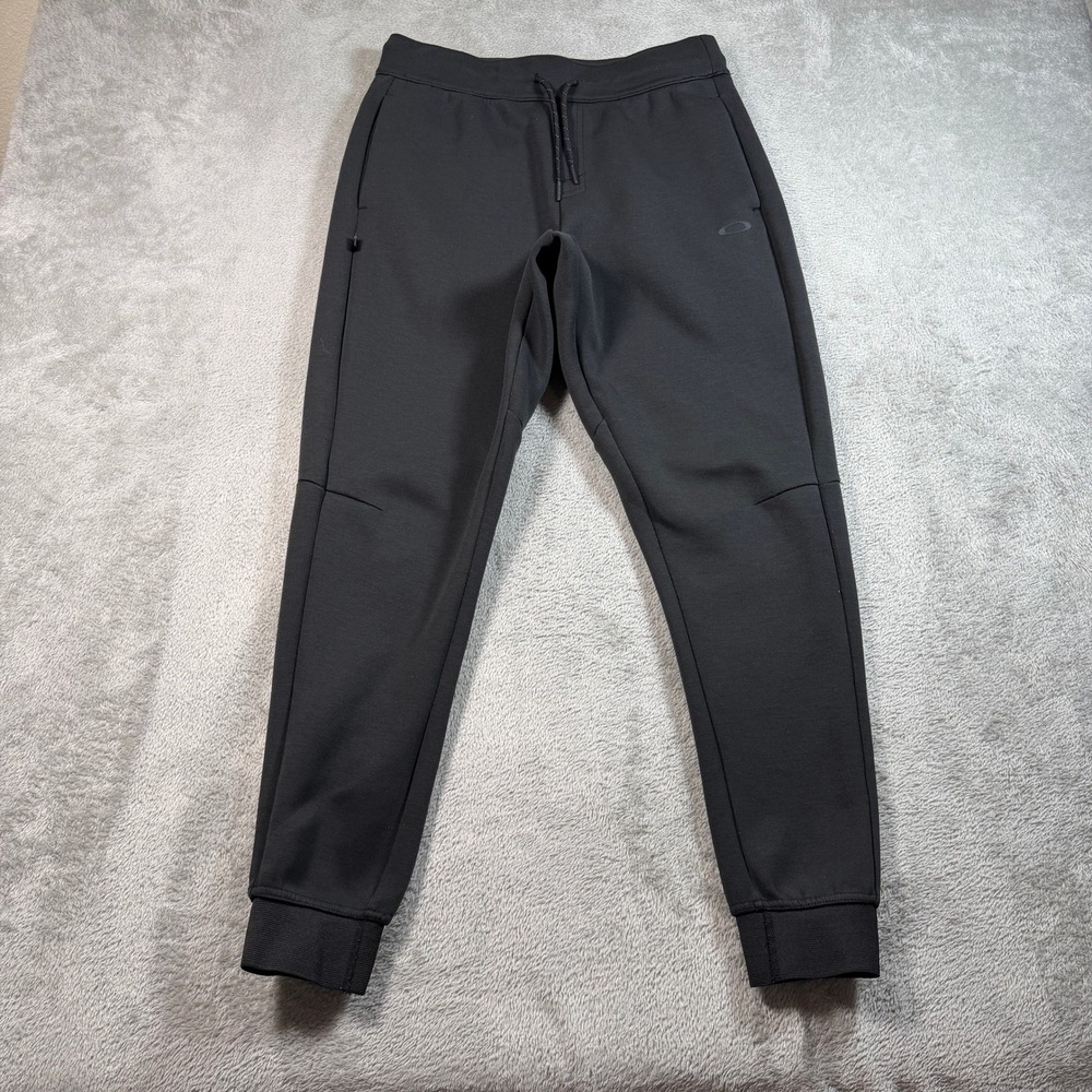 Oakley Tech Knit Jogger Pants Men Medium Black Regular Fit Athleisure